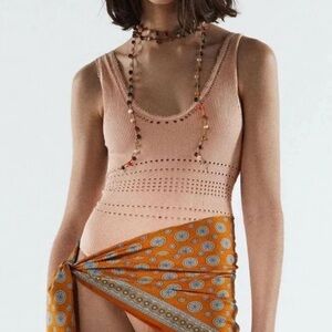 Tan Zara Bodysuit